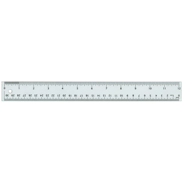 Clear Acrylic Ruler 18 inches Scratch Resistant Alvin Clear Acrylic Ruler 18 inches Scratch Resistant Alvin